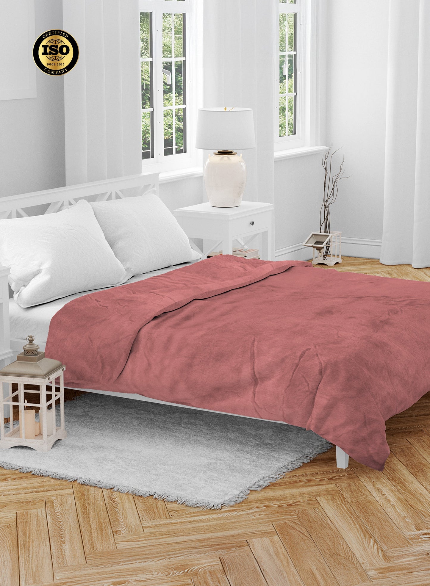 Single Flannel Fleece Blanket 160 × 220 cm – Luxury Soft Solid Single Ply Blanket, Premium Anti-Pill Polyester, Lightweight & Cozy by Parajohn PARAJOHN UAE