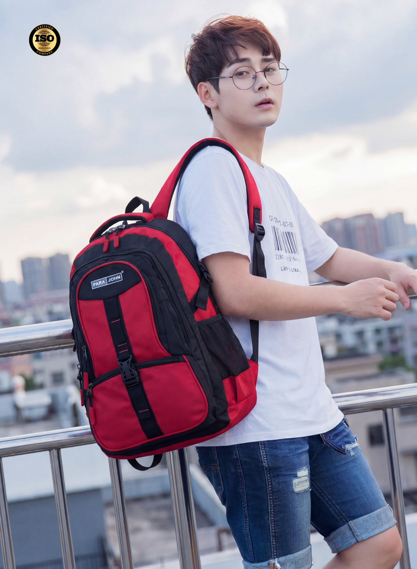 Parajohn School Backpack – Durable Nylon Multi-Compartment School Bag22"with Strong Zipper and Comfortable Handle PARAJOHN UAE