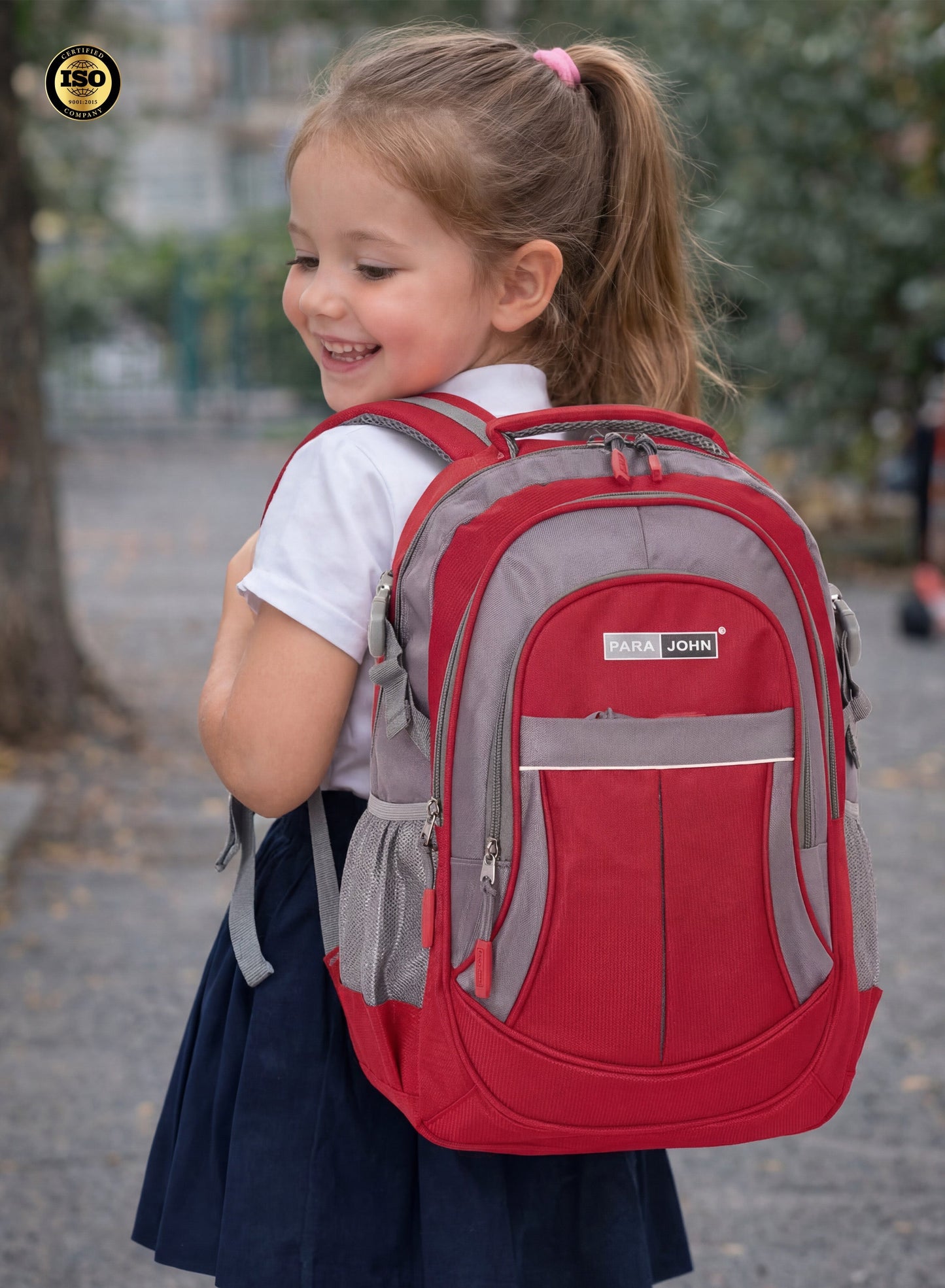 ParaJohn School Backpack – Durable 1680D PVC Coated Multi-Compartment School Bag with Strong Zipper and Handle, Available in Sizes 14”, 16”, 18”, 20”, 22” & 24” PARAJOHN UAE
