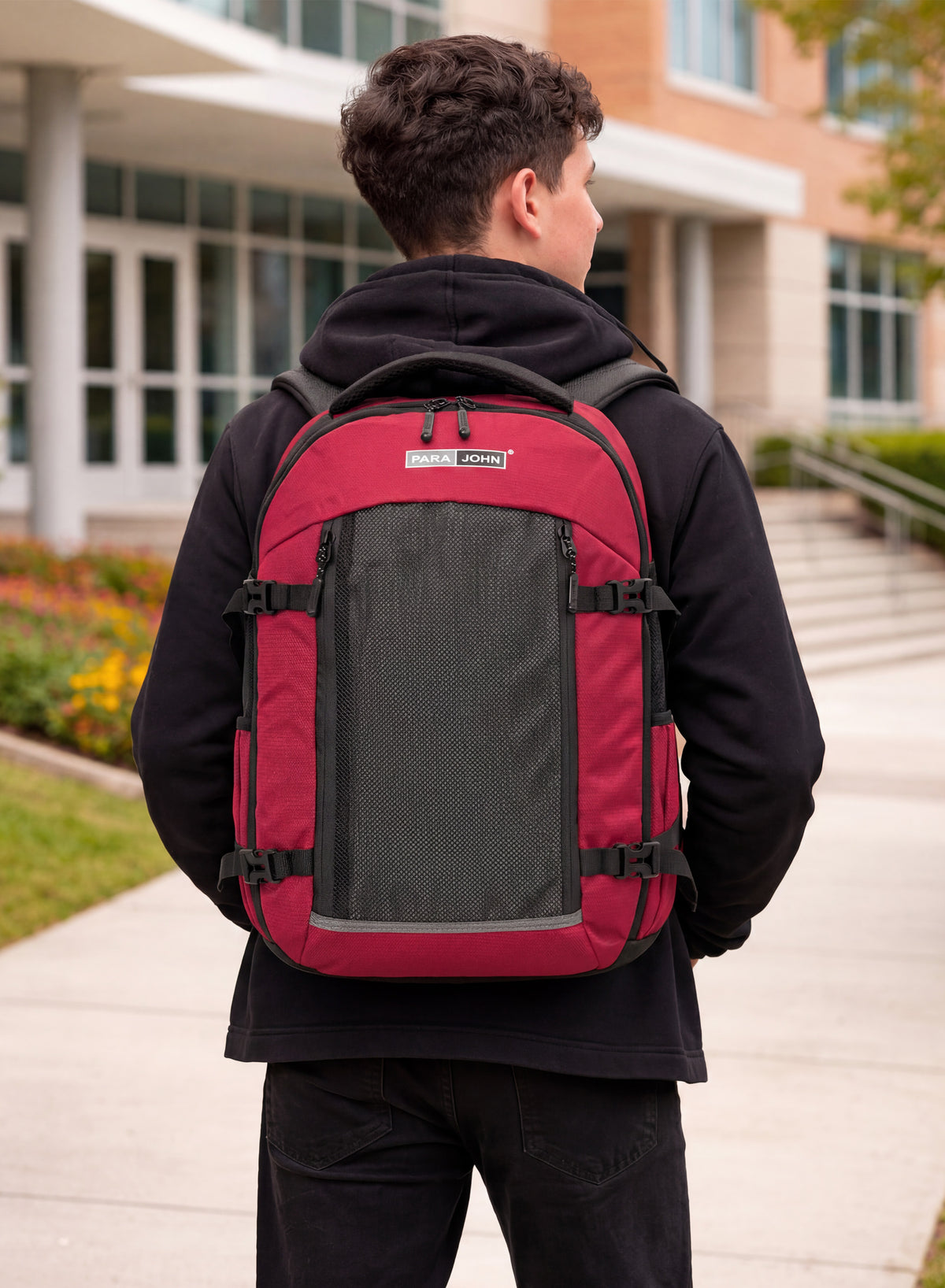 Para John PJSB6095 18-Inch Waterproof School Backpack with Laptop Compartment