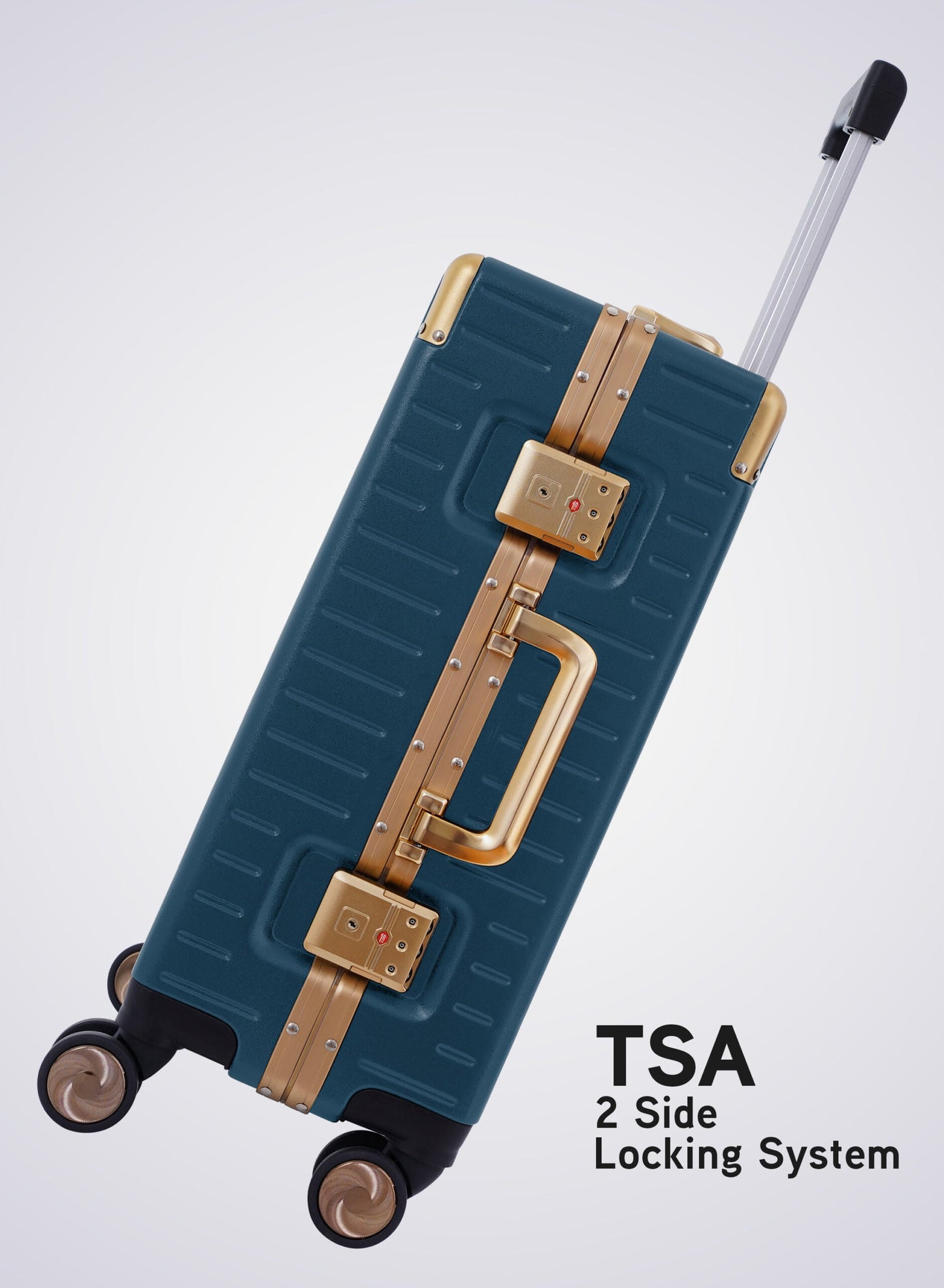 Cabin Luggage with Self Rebound Handle and Spinner Wheels 20"