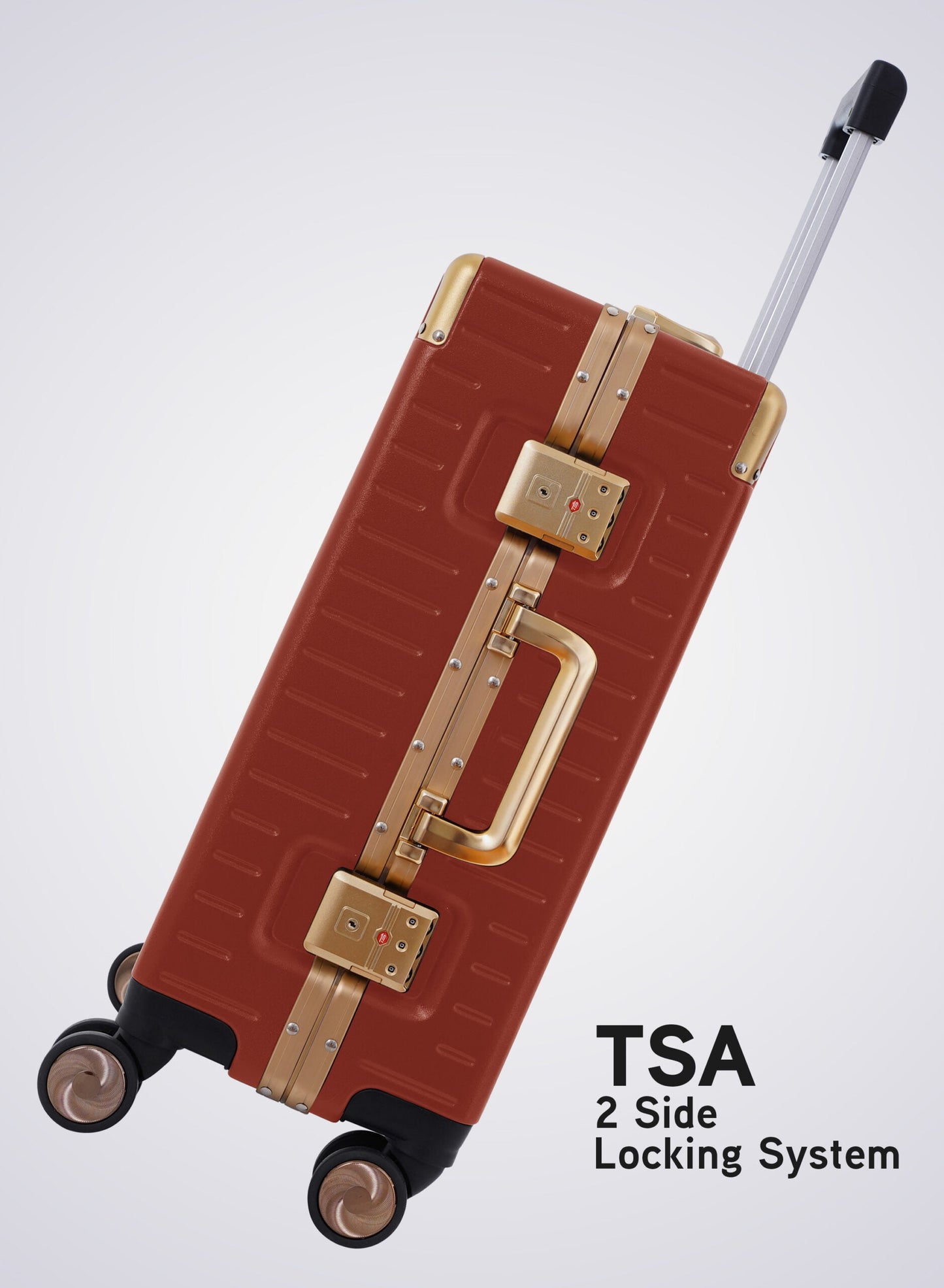 Cabin Luggage with Self Rebound Handle and Spinner Wheels 20"