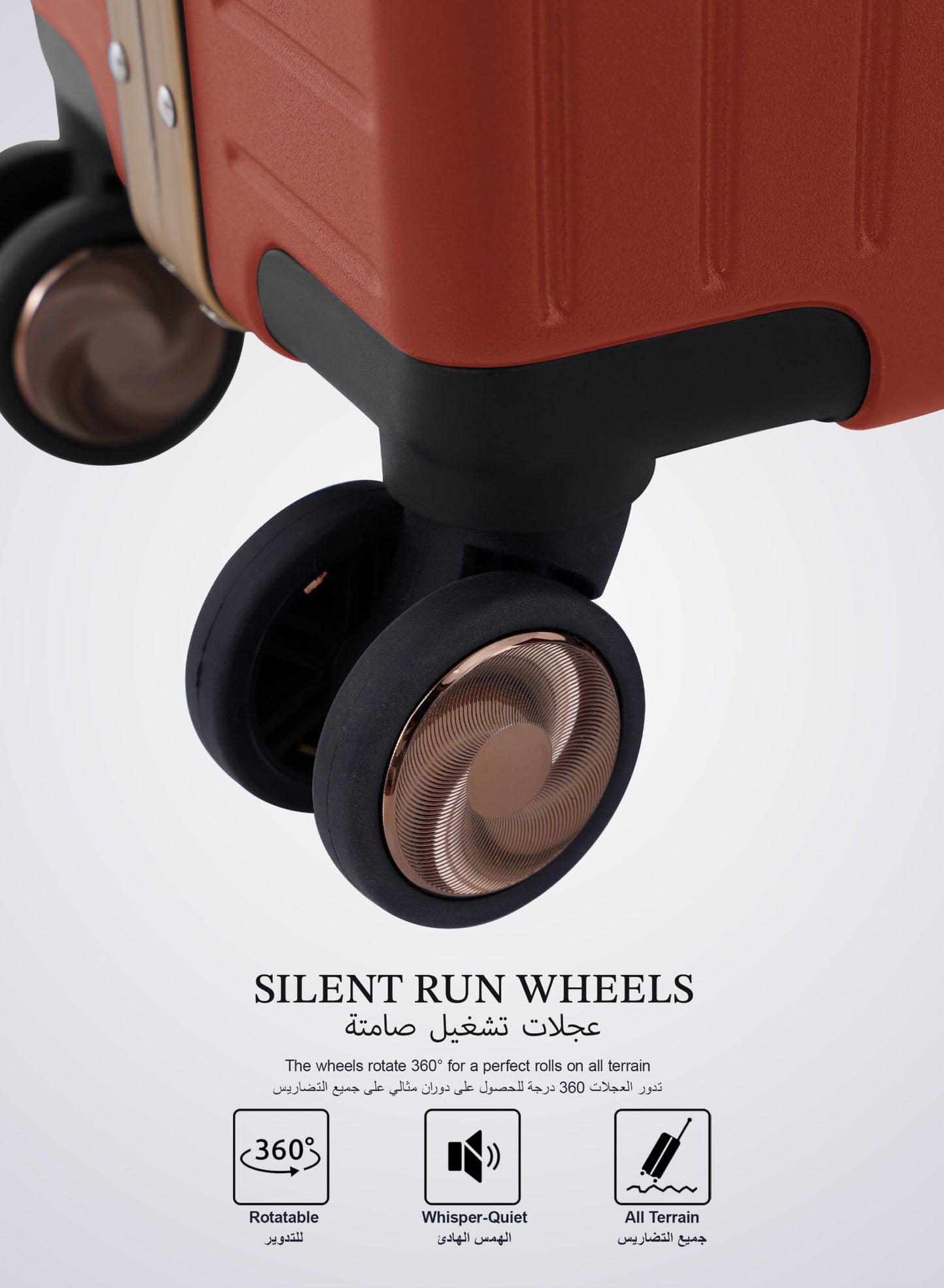Cabin Luggage with Self Rebound Handle and Spinner Wheels 20"