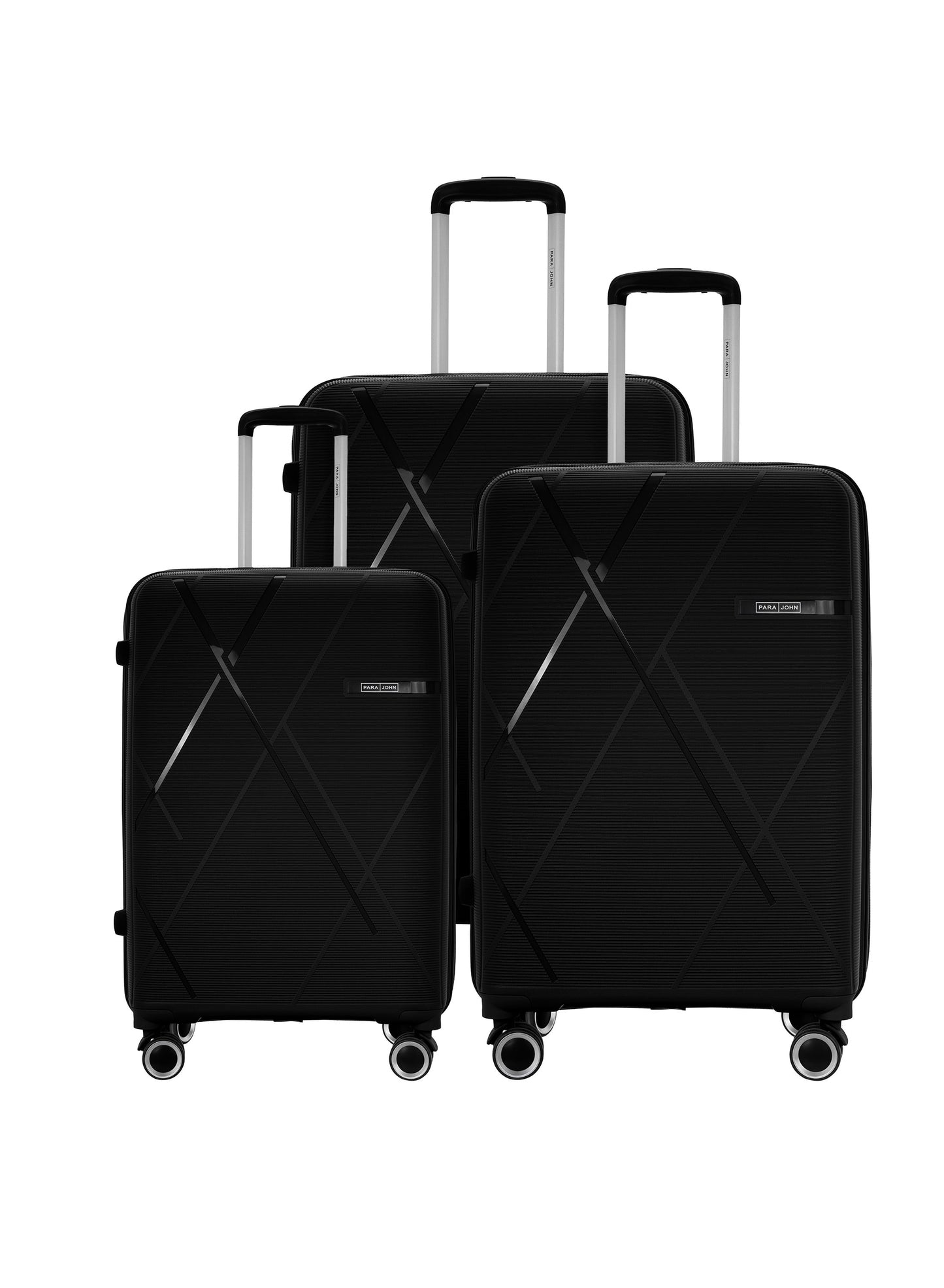 Electra 3-Piece PP Hardside Spinner Luggage Trolley Set