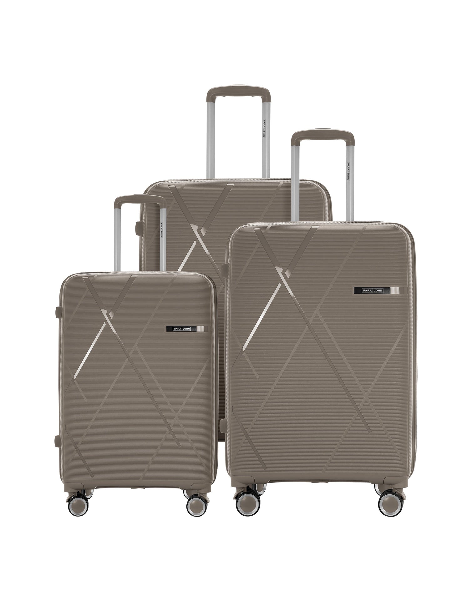 Electra 3-Piece PP Hardside Spinner Luggage Trolley Set