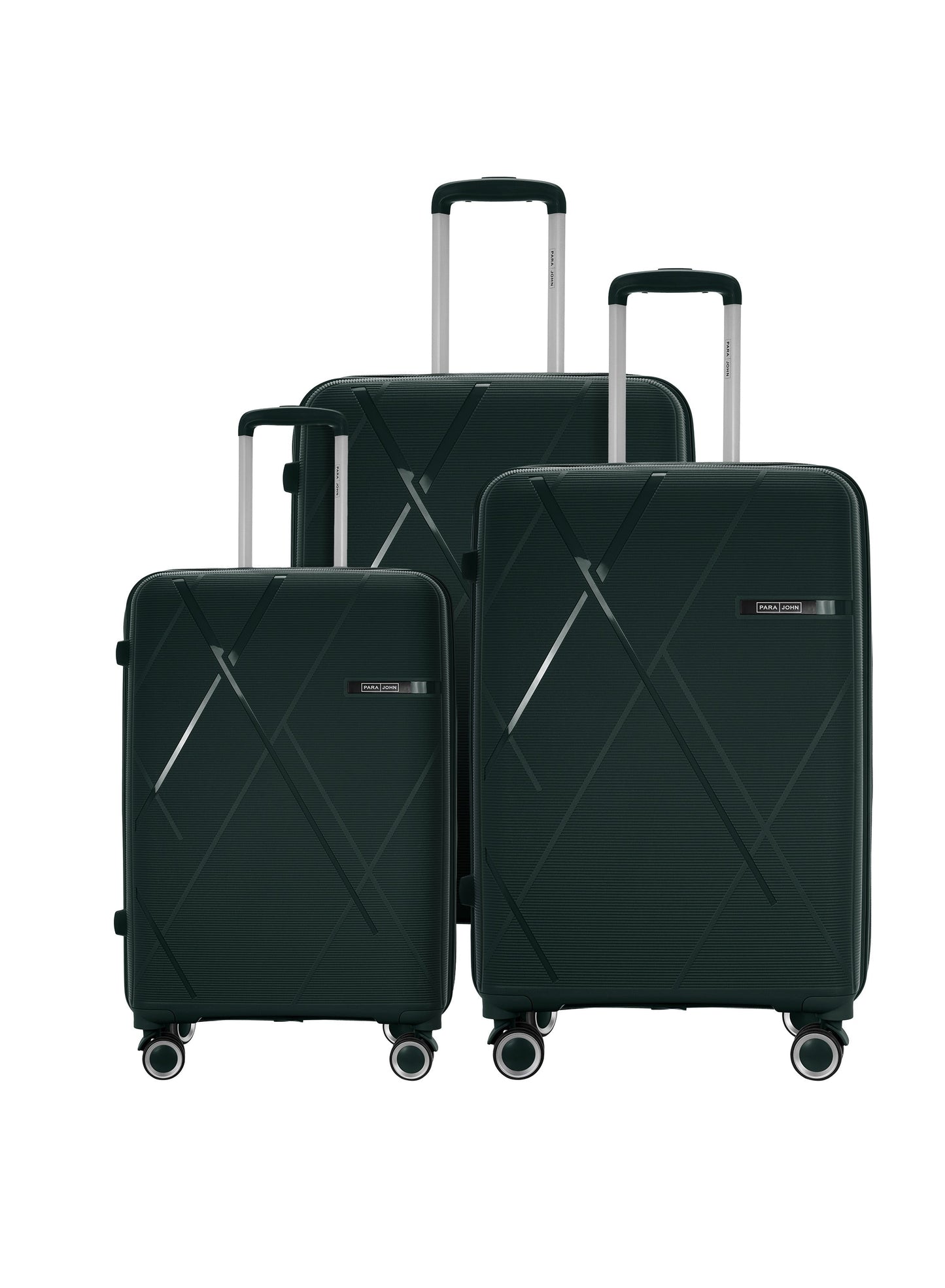 Electra 3-Piece PP Hardside Spinner Luggage Trolley Set