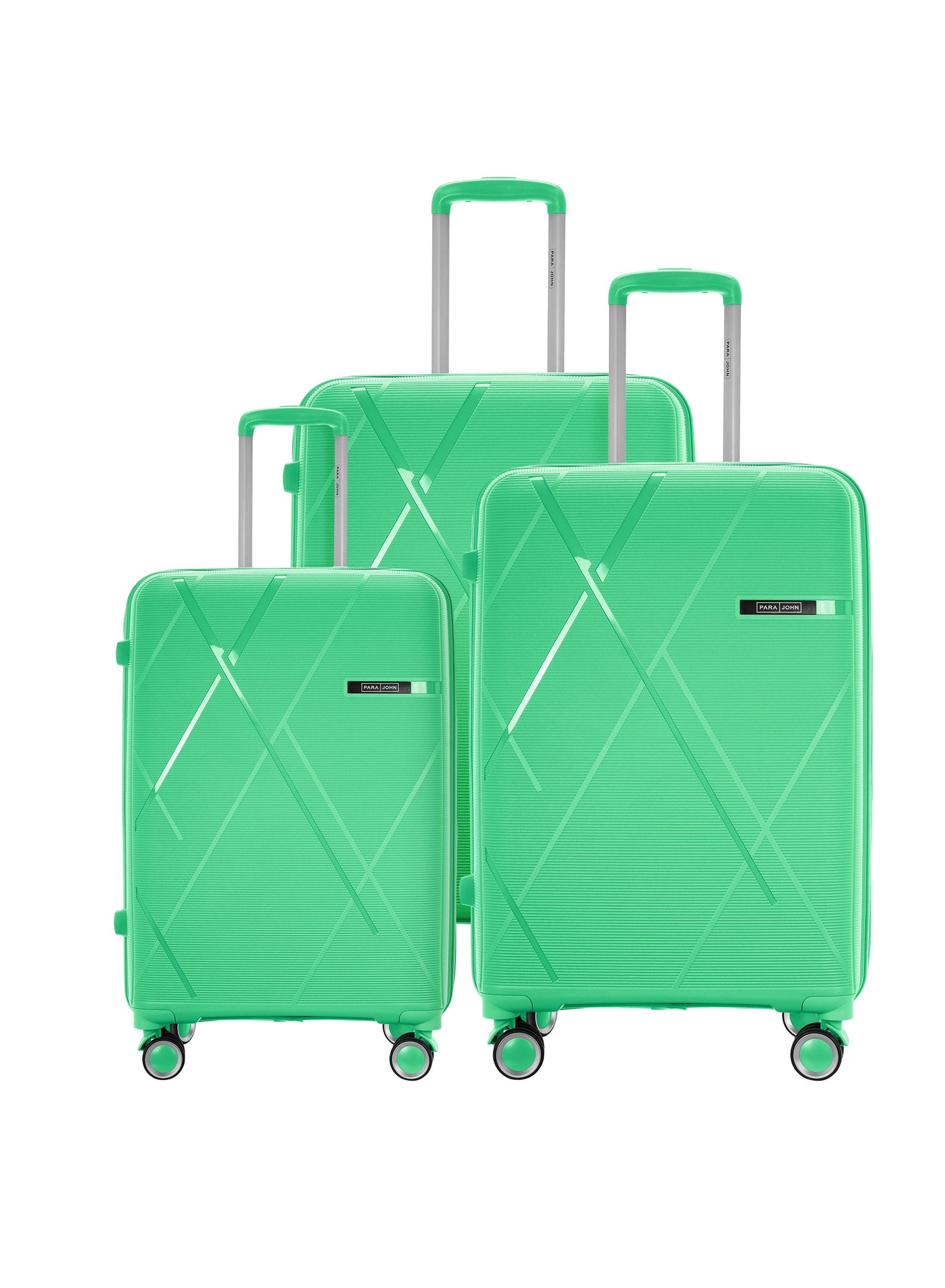 Electra 3-Piece PP Hardside Spinner Luggage Trolley Set