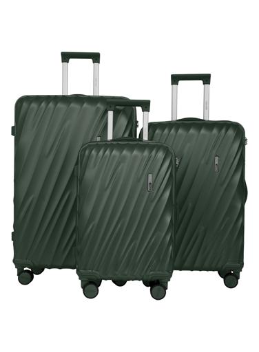 Swirl Series 3 Pcs ABS Luggage Trolley Set