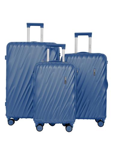 Swirl Series 3 Pcs ABS Luggage Trolley Set