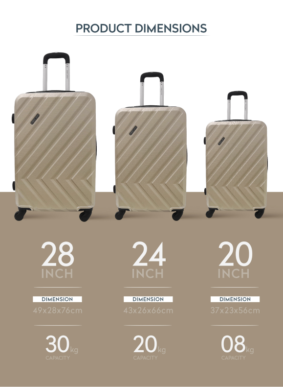 Prisma Singles Hard side ABS Luggage Trolley
