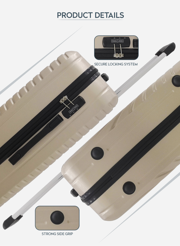 Circles Single Hard side ABS Luggage Trolley