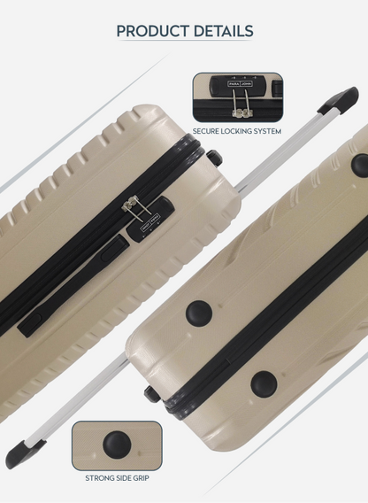 Circles Single Hard side ABS Luggage Trolley