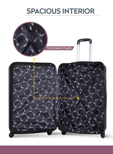 Circles Single Hard side ABS Luggage Trolley