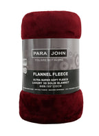 Single Flannel Fleece Blanket 160 × 220 cm – Luxury Soft Solid Single Ply Blanket, Premium Anti-Pill Polyester, Lightweight & Cozy by Parajohn  PARAJOHN UAE