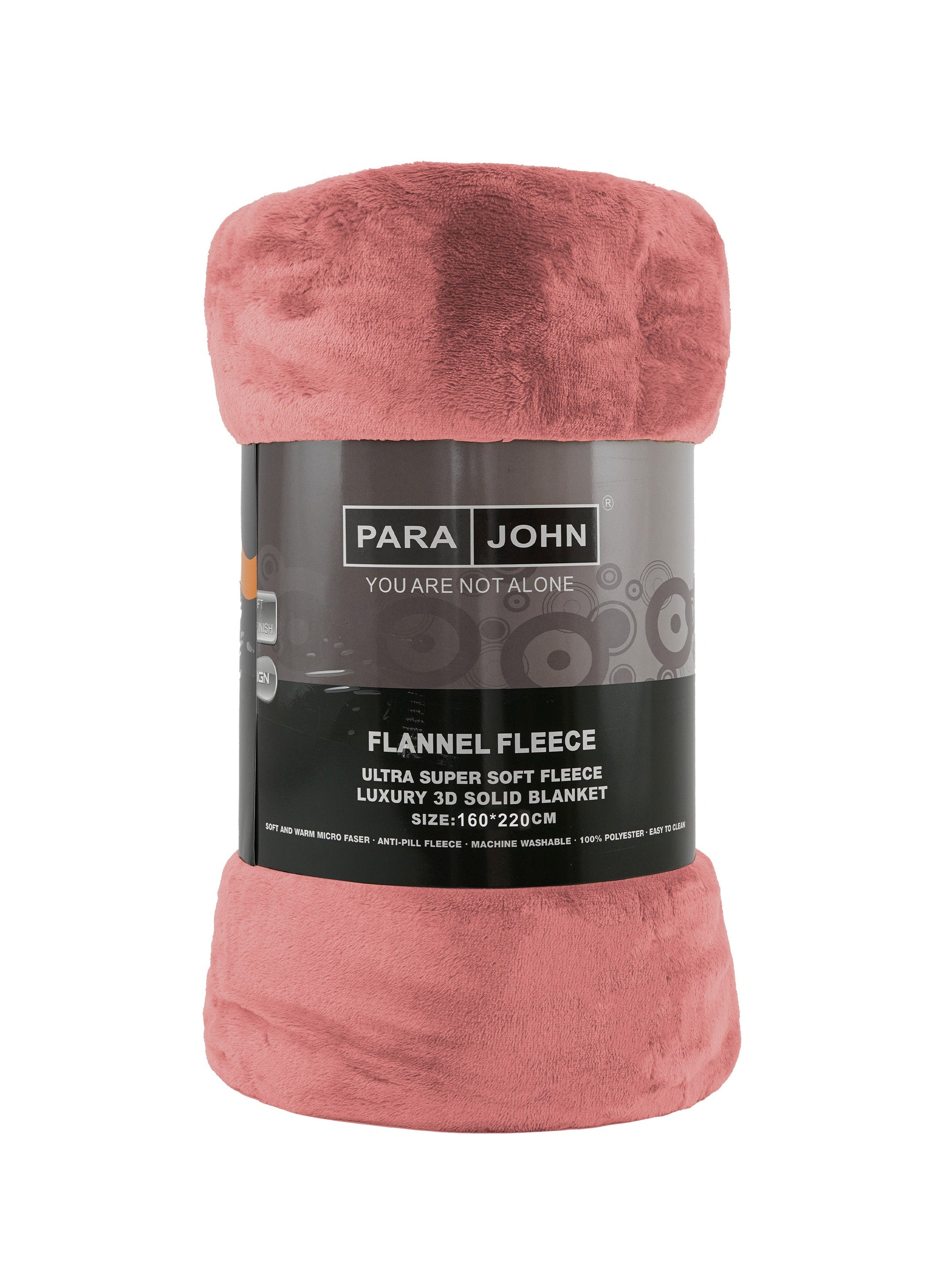 Single Flannel Fleece Blanket 160 × 220 cm – Luxury Soft Solid Single Ply Blanket, Premium Anti-Pill Polyester, Lightweight & Cozy by Parajohn  PARAJOHN UAE