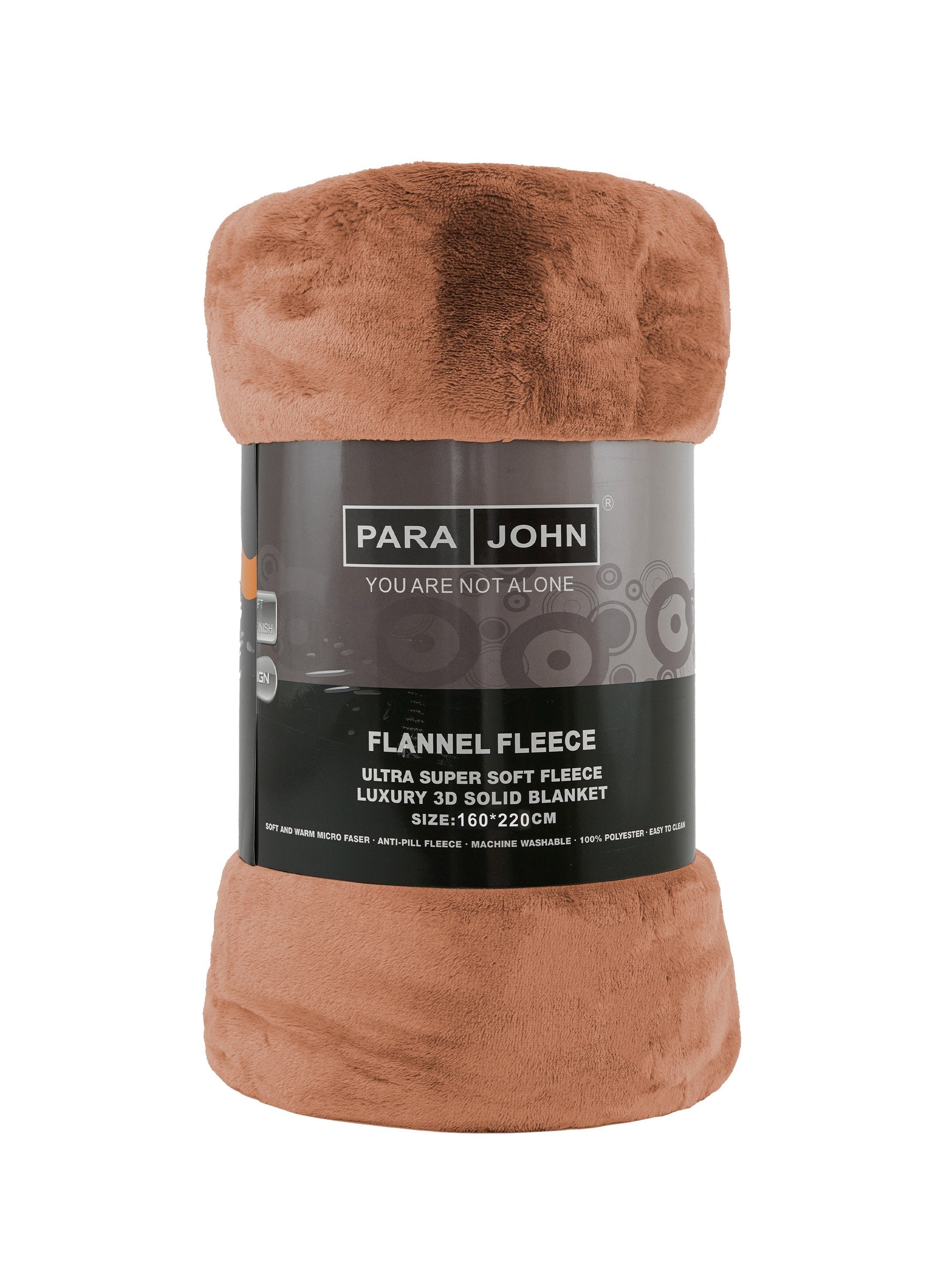 Single Flannel Fleece Blanket 160 × 220 cm – Luxury Soft Solid Single Ply Blanket, Premium Anti-Pill Polyester, Lightweight & Cozy by Parajohn  PARAJOHN UAE