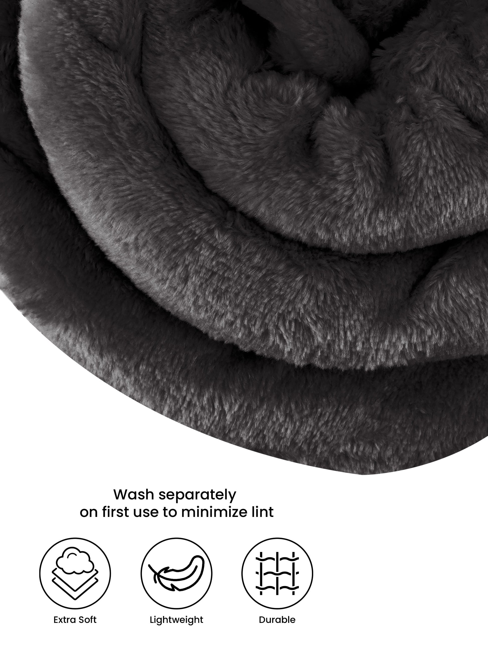 Single Flannel Fleece Blanket 160 × 220 cm – Luxury Soft Solid Single Ply Blanket, Premium Anti-Pill Polyester, Lightweight & Cozy by Parajohn  PARAJOHN UAE