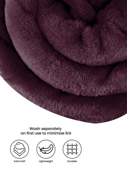 Single Flannel Fleece Blanket 160 × 220 cm – Luxury Soft Solid Single Ply Blanket, Premium Anti-Pill Polyester, Lightweight & Cozy by Parajohn  PARAJOHN UAE