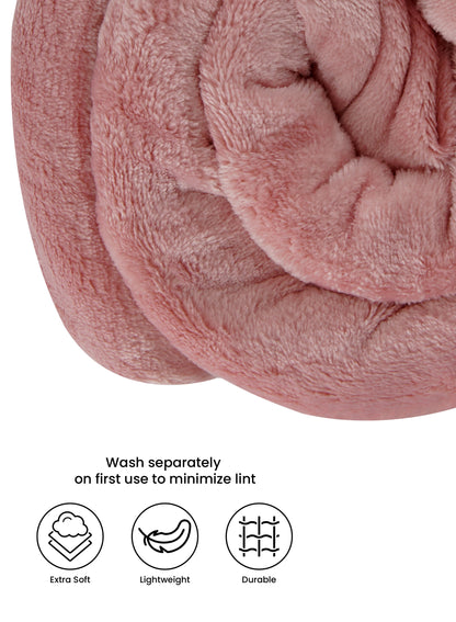 Single Flannel Fleece Blanket 160 × 220 cm – Luxury Soft Solid Single Ply Blanket, Premium Anti-Pill Polyester, Lightweight & Cozy by Parajohn  PARAJOHN UAE
