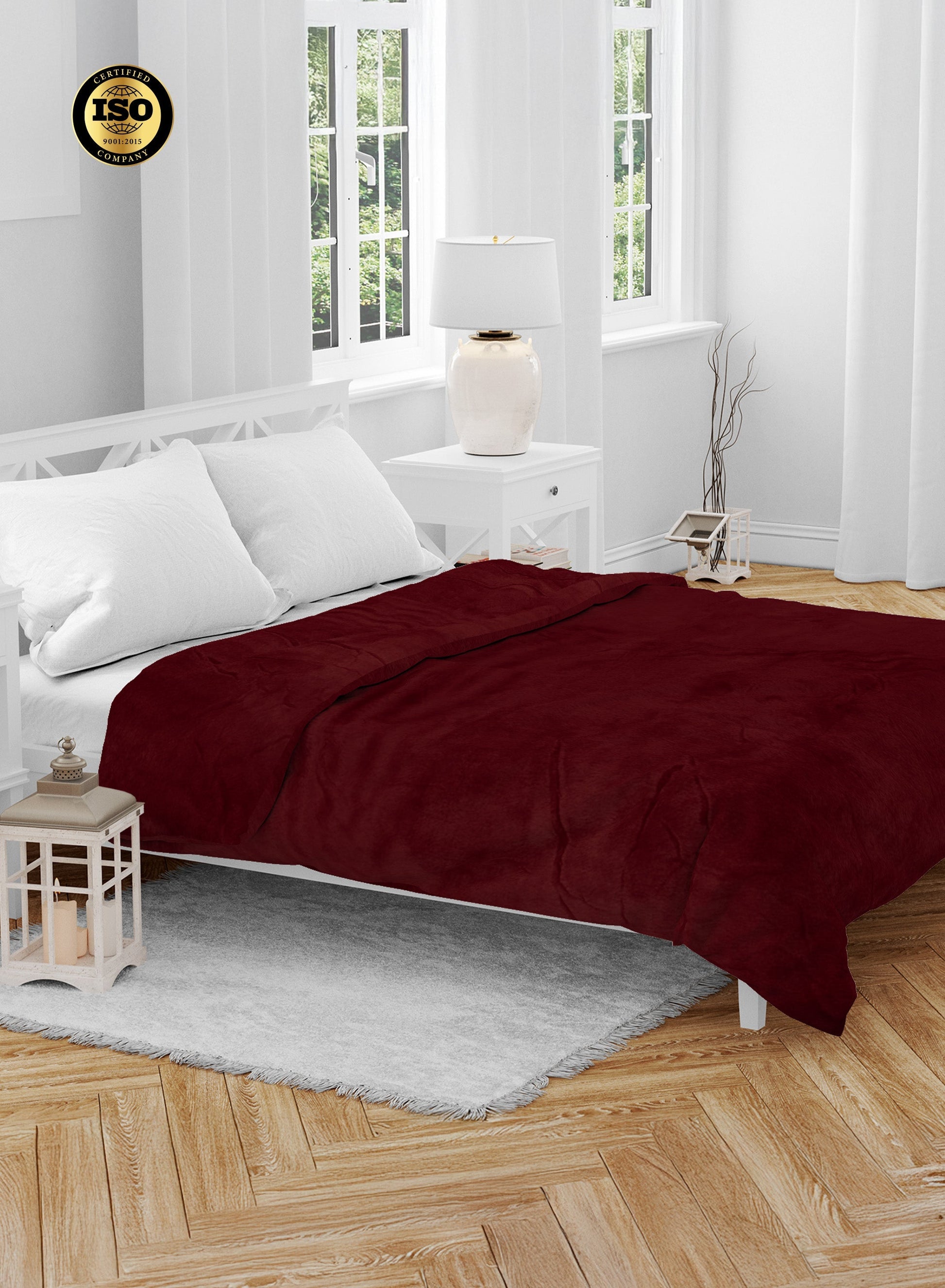 Single Flannel Fleece Blanket 160 × 220 cm – Luxury Soft Solid Single Ply Blanket, Premium Anti-Pill Polyester, Lightweight & Cozy by Parajohn  PARAJOHN UAE