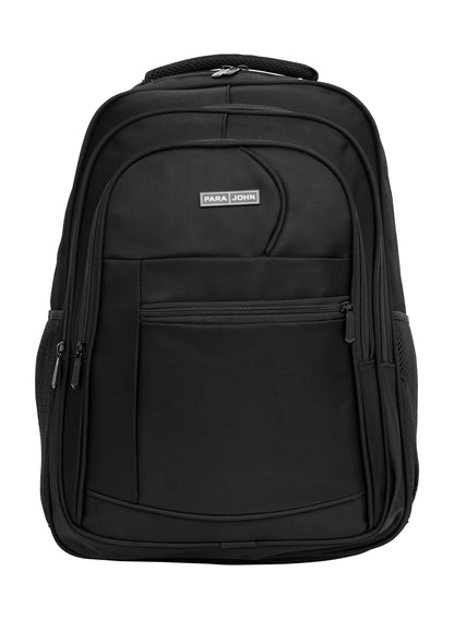Para John  16.5-Inch Polyester Backpack with Strong Handle, Durable Zippers & Side Mesh Pockets