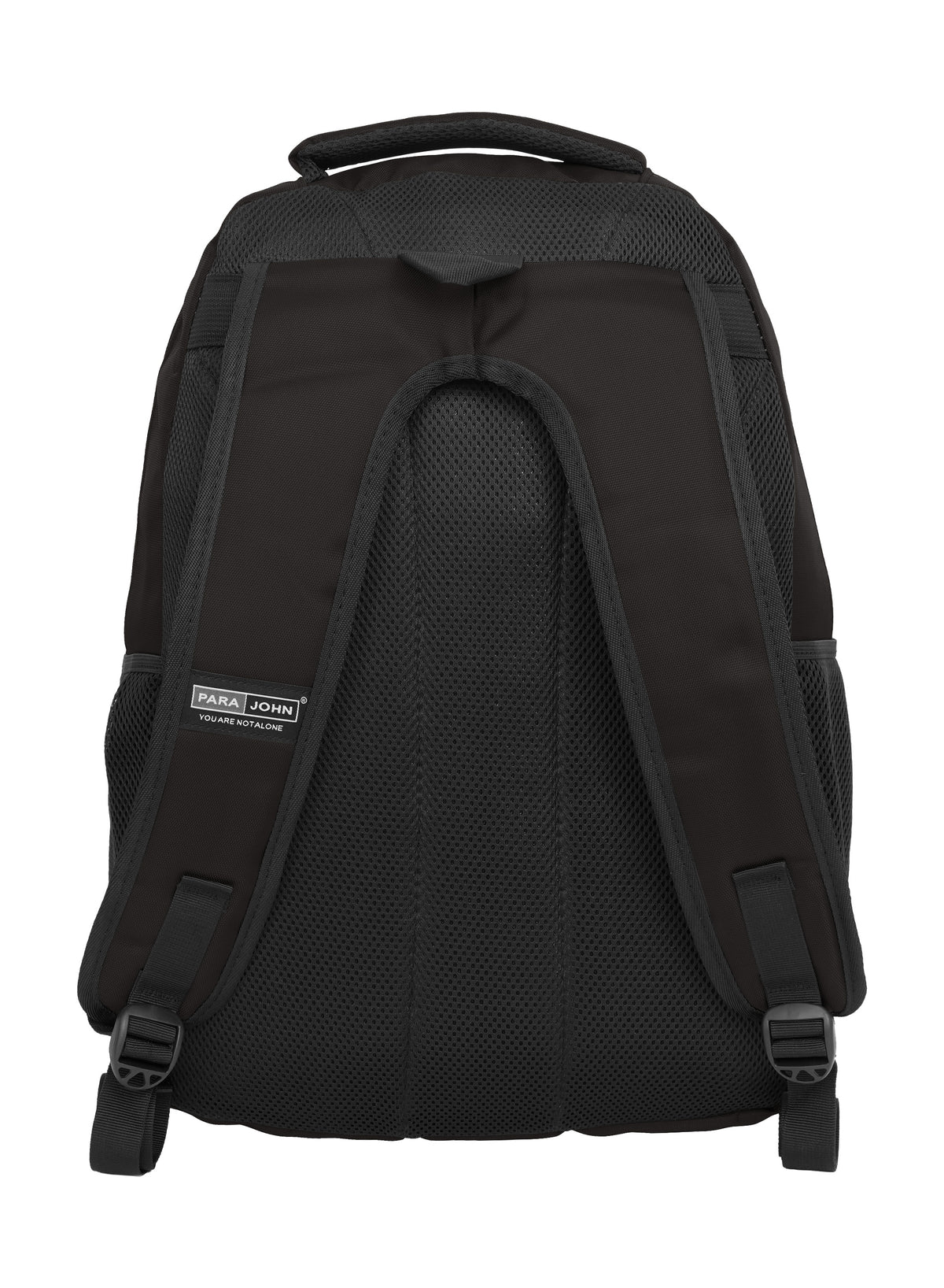 Para John  16.5-Inch Polyester Backpack with Strong Handle, Durable Zippers & Side Mesh Pockets