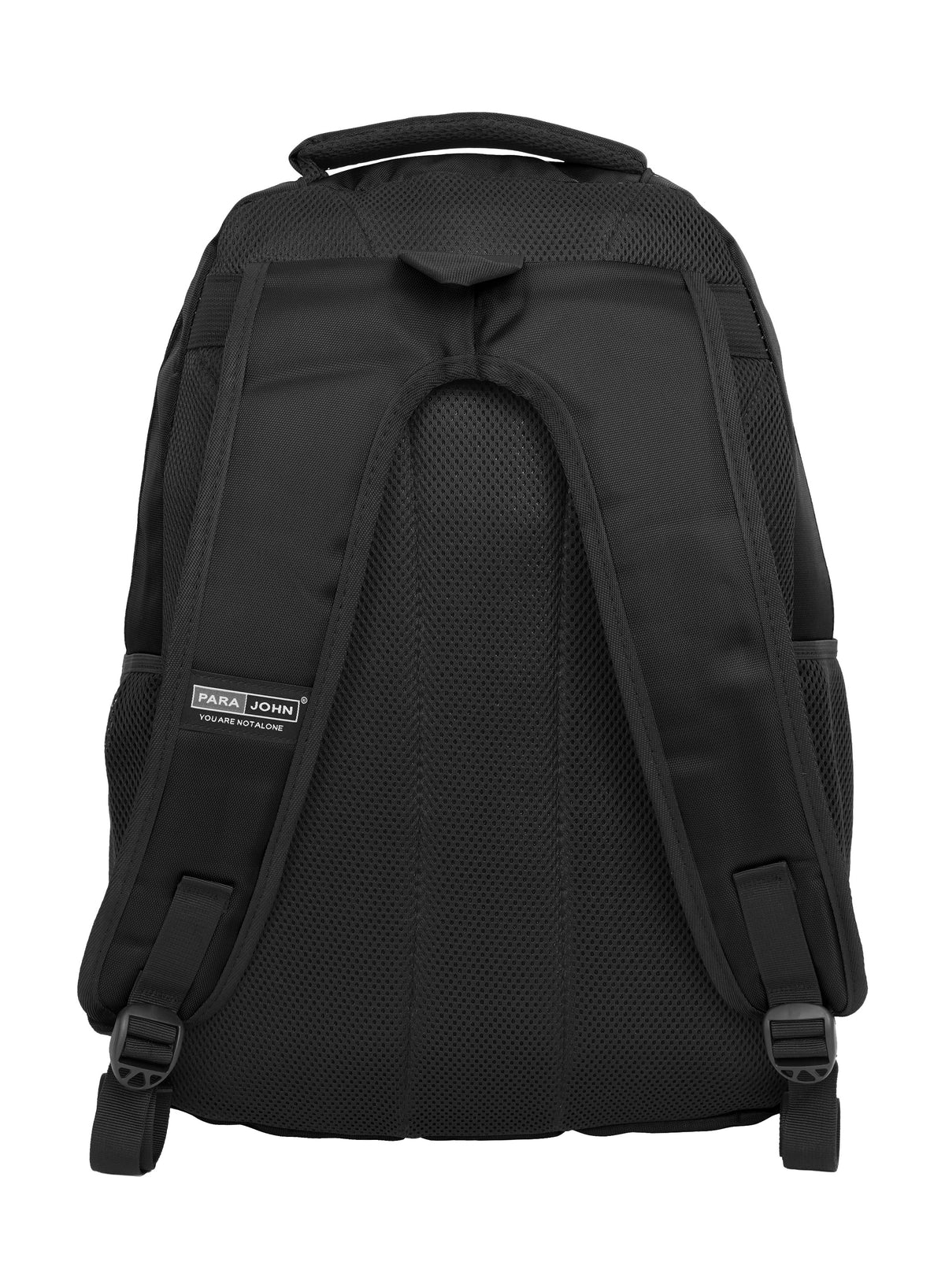 Para John  16.5-Inch Polyester Backpack with Strong Handle, Durable Zippers & Side Mesh Pockets