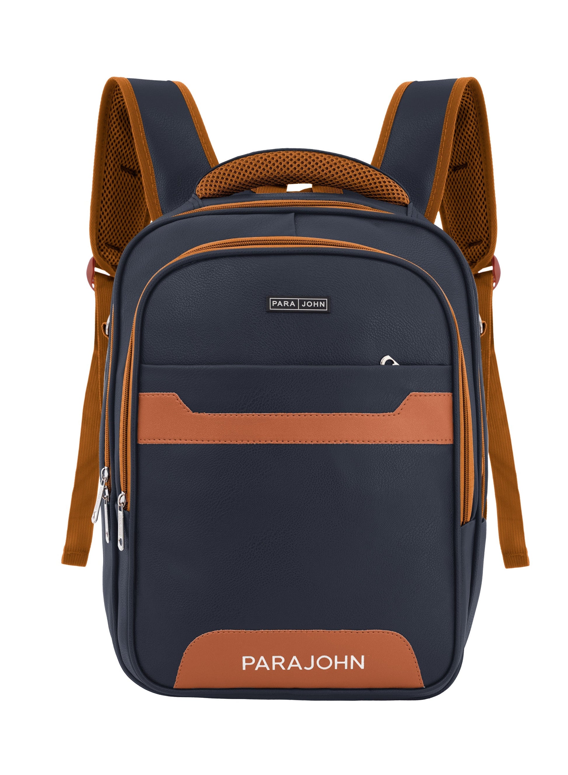 Parajohn PU Leather Backpack – 16” Stylish & Durable Multi-Compartment Laptop Bag (34x14x45 cm)  PARAJOHN UAE