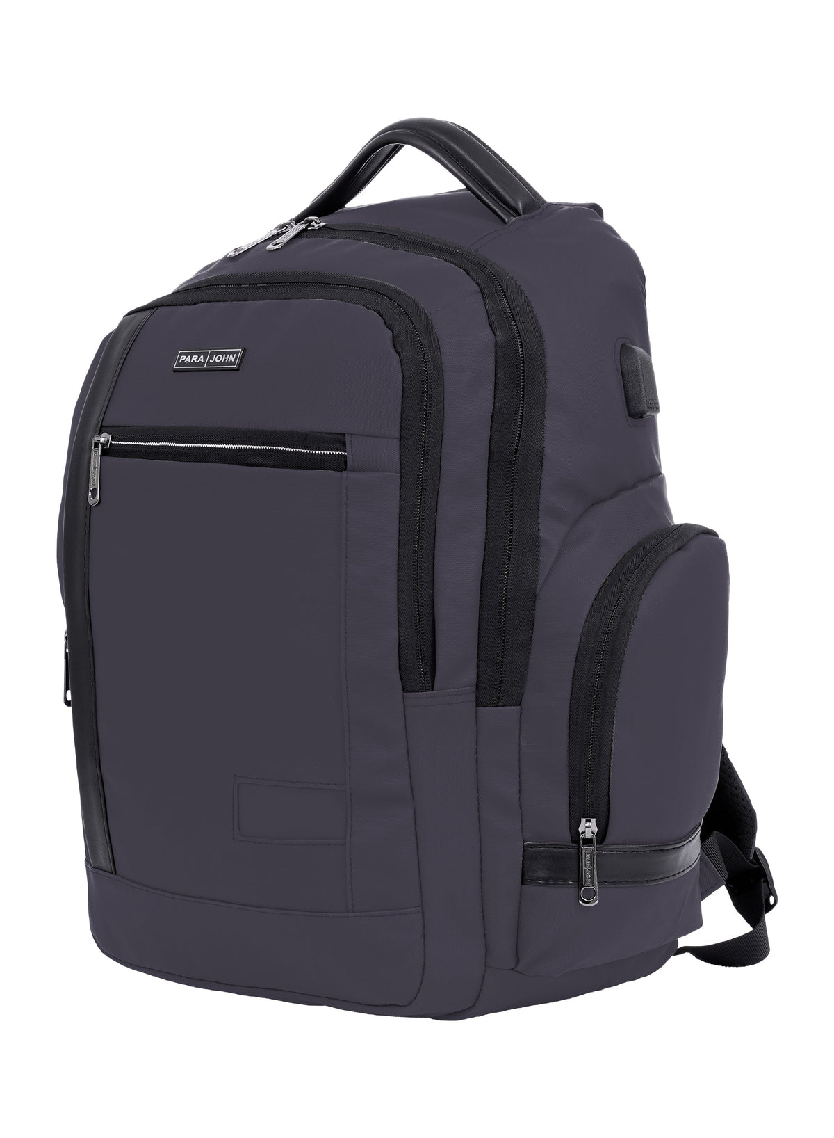 Parajohn CityGear 18 Inch Laptop Backpack for Men – Premium PU Leather Business Travel Bag with USB Charging Port, Multi-Compartment Office Backpack  PARAJOHN UAE