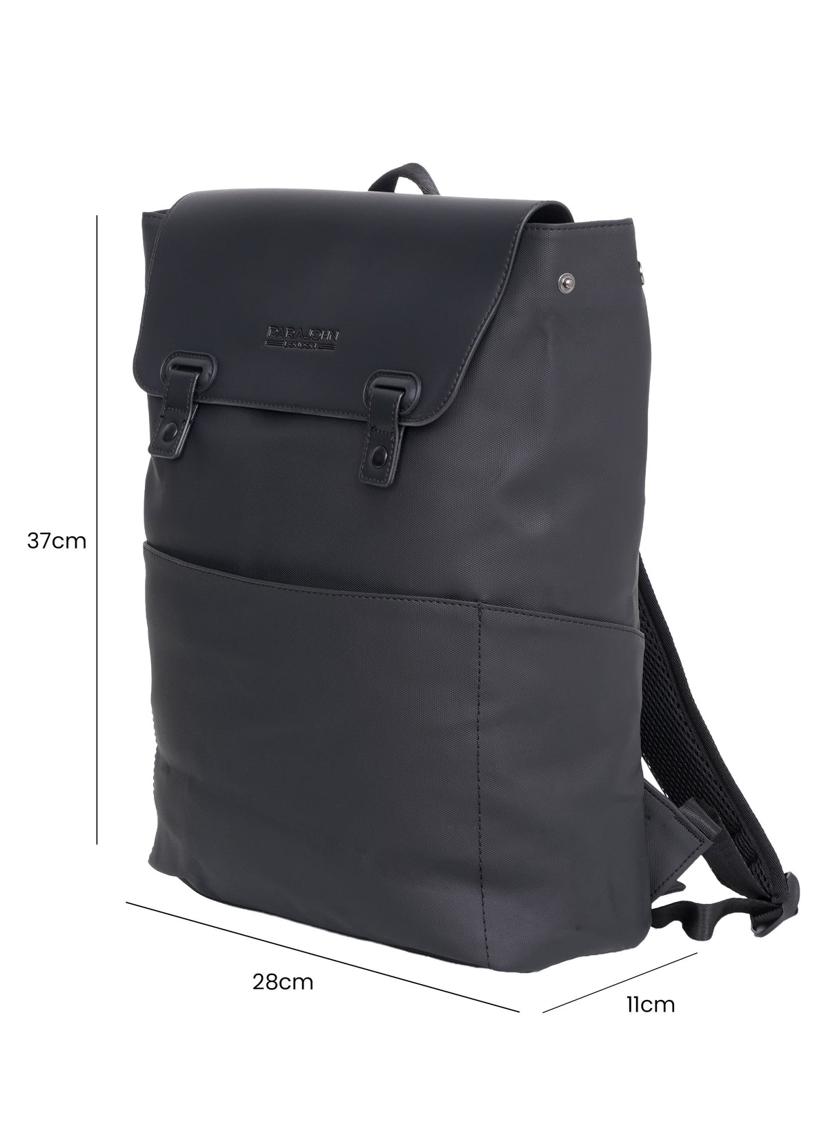 Parajohn London Wayfarer PU Leather Laptop Backpack – 16.3” Stylish Flap Design Business & Travel Backpack for Men & Women  PARAJOHN UAE