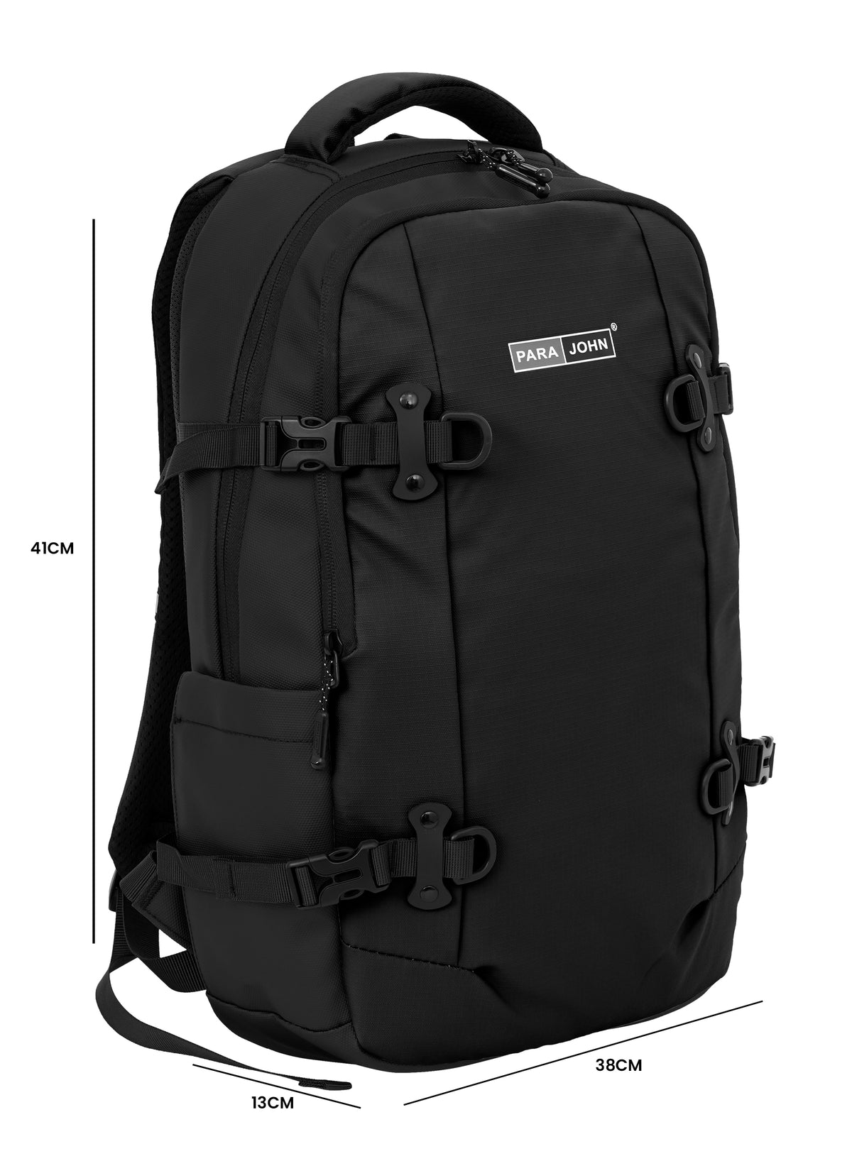 Para John Trekcore  19-Inch Travel Backpack with Trolley Sleeve & Back Pocket