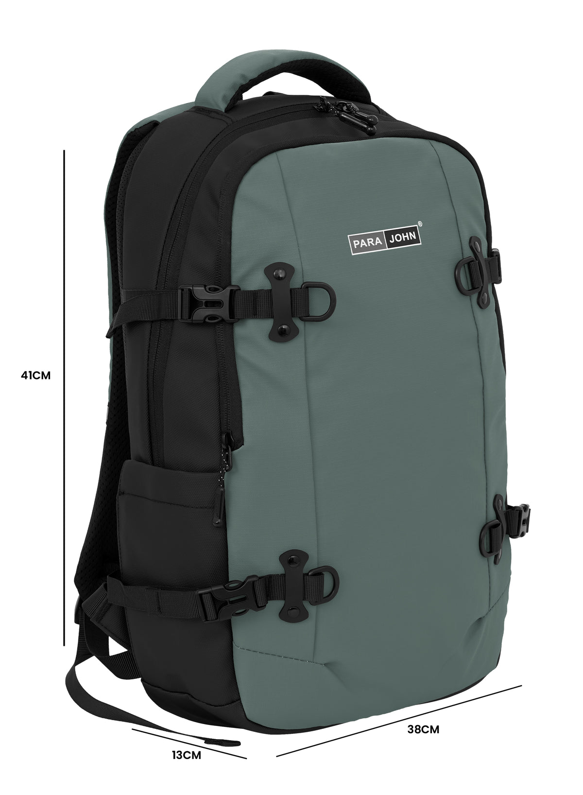 Para John Trekcore  19-Inch Travel Backpack with Trolley Sleeve & Back Pocket