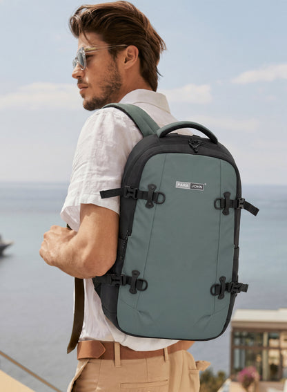 Para John Trekcore  19-Inch Travel Backpack with Trolley Sleeve & Back Pocket