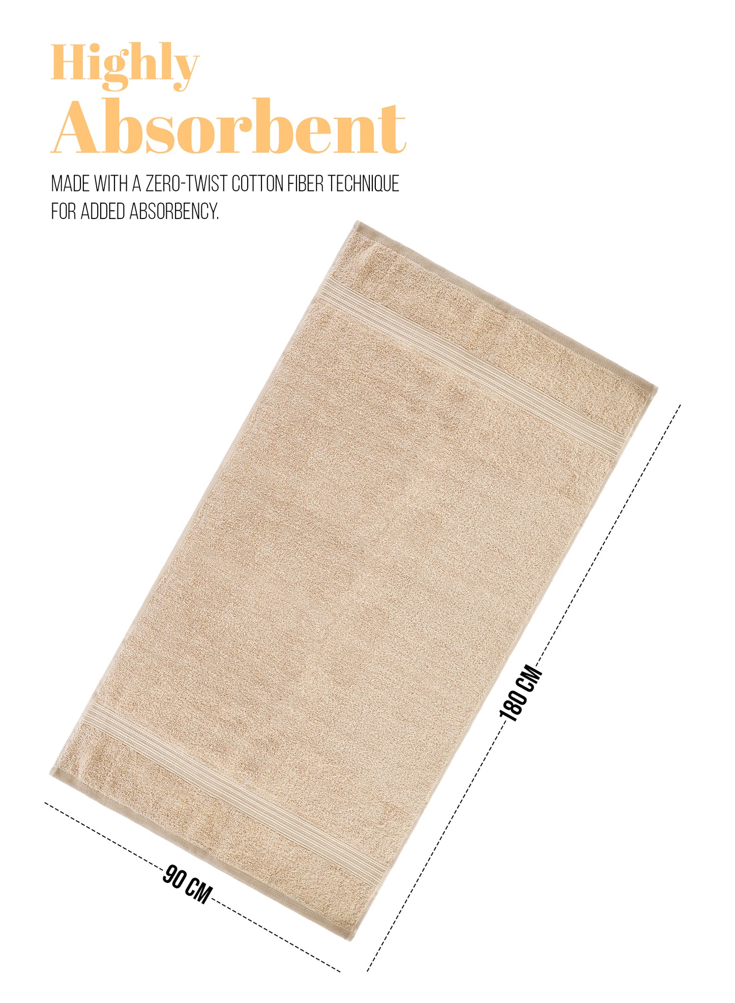 ParryLife Luxurious 100% Cotton Beach Towel