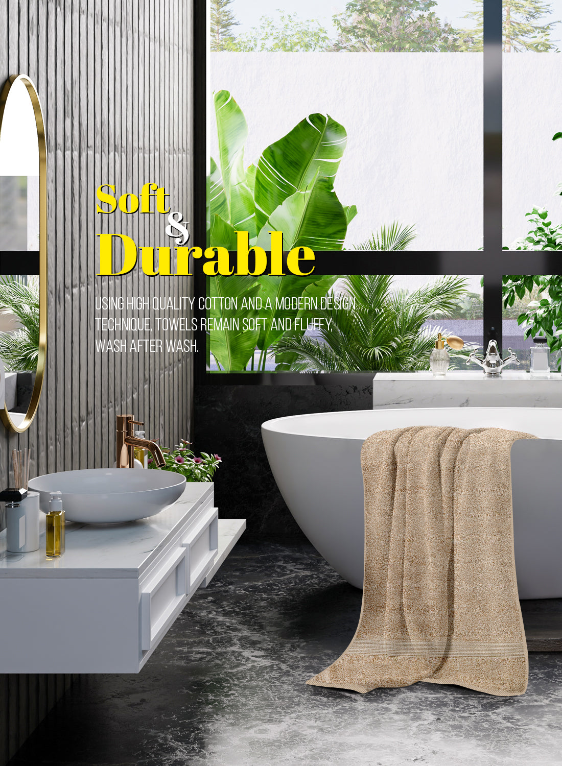 ParryLife Luxurious 100% Cotton Beach Towel