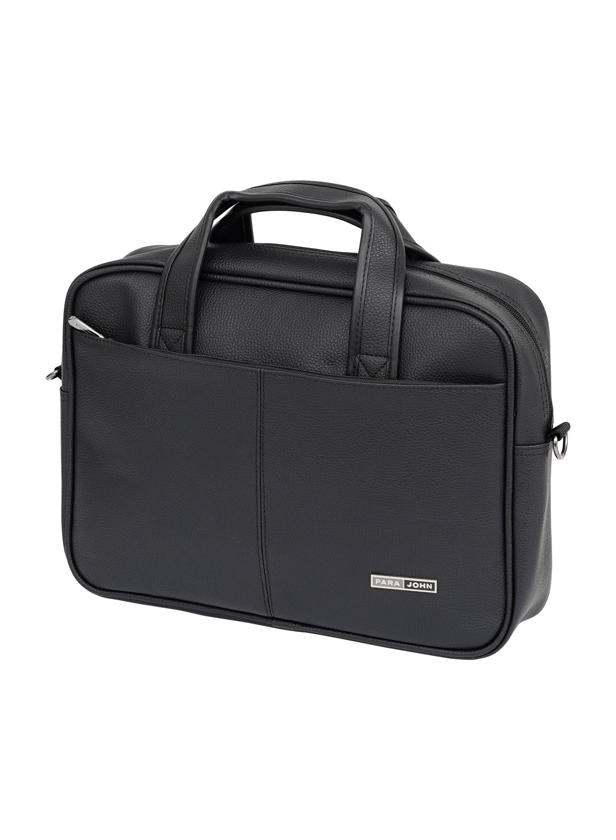 Parajohn Execo 14” Laptop Bag for Men & Women – Premium PVC Leather Business Briefcase with Shoulder Strap, Office Messenger Bag  PARAJOHN UAE