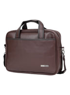 Parajohn Execo 14” Laptop Bag for Men & Women – Premium PVC Leather Business Briefcase with Shoulder Strap, Office Messenger Bag  PARAJOHN UAE