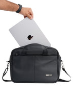 Parajohn Execo 14” Laptop Bag for Men & Women – Premium PVC Leather Business Briefcase with Shoulder Strap, Office Messenger Bag  PARAJOHN UAE