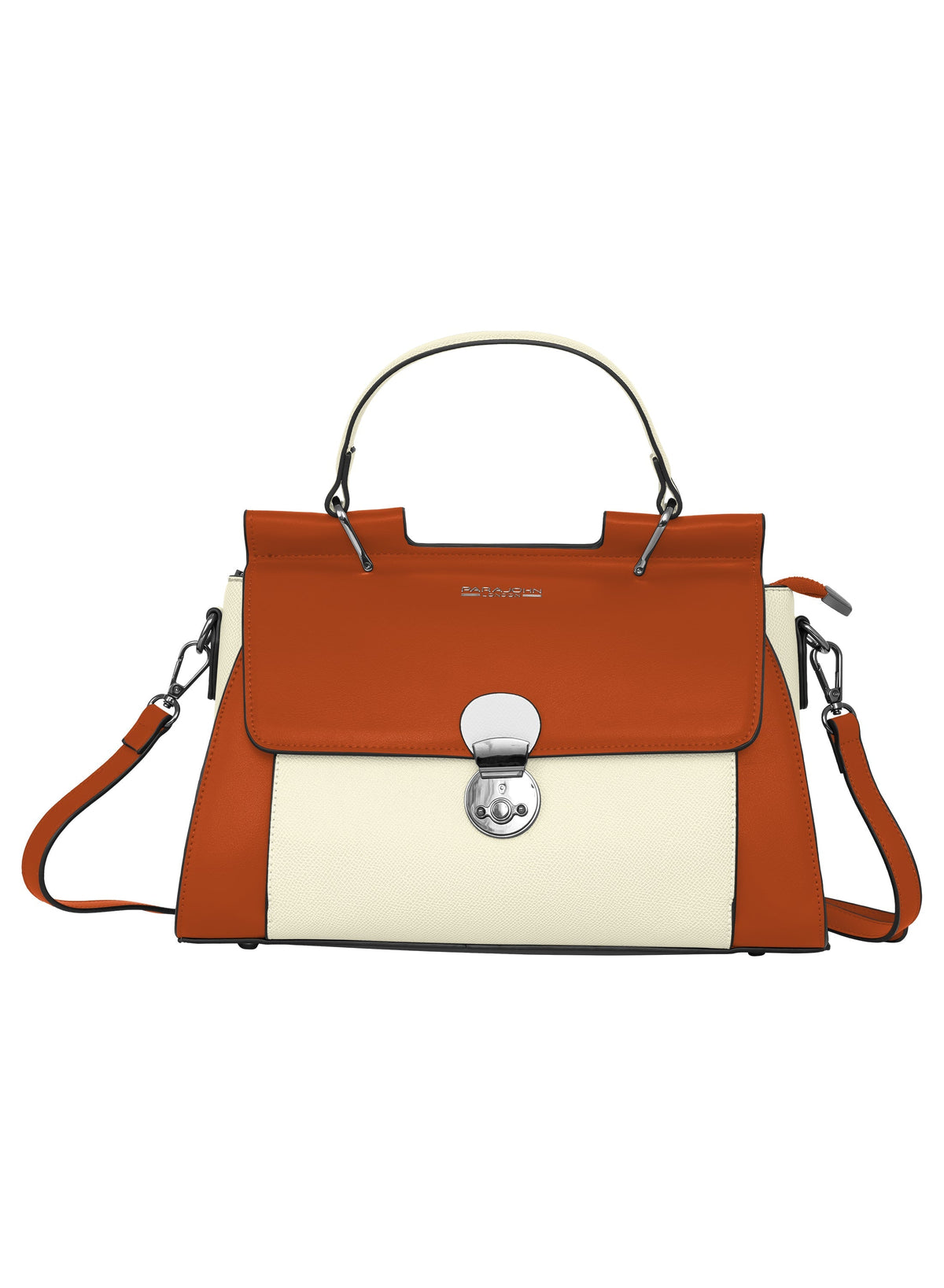Parajohn Prime Collection Handbag — Elegant Lock Design | Premium Leather Finish  PARAJOHN UAE