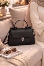 Parajohn Prime Collection Handbag — Elegant Lock Design | Premium Leather Finish  PARAJOHN UAE
