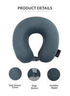 Parajohn Memory Foam Neck Pillow — Ultimate Travel Support | Soft Polyester Comfort  PARAJOHN UAE