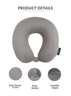 Parajohn Memory Foam Neck Pillow — Ultimate Travel Support | Soft Polyester Comfort  PARAJOHN UAE