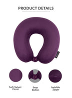Parajohn Memory Foam Neck Pillow — Ultimate Travel Support | Soft Polyester Comfort  PARAJOHN UAE