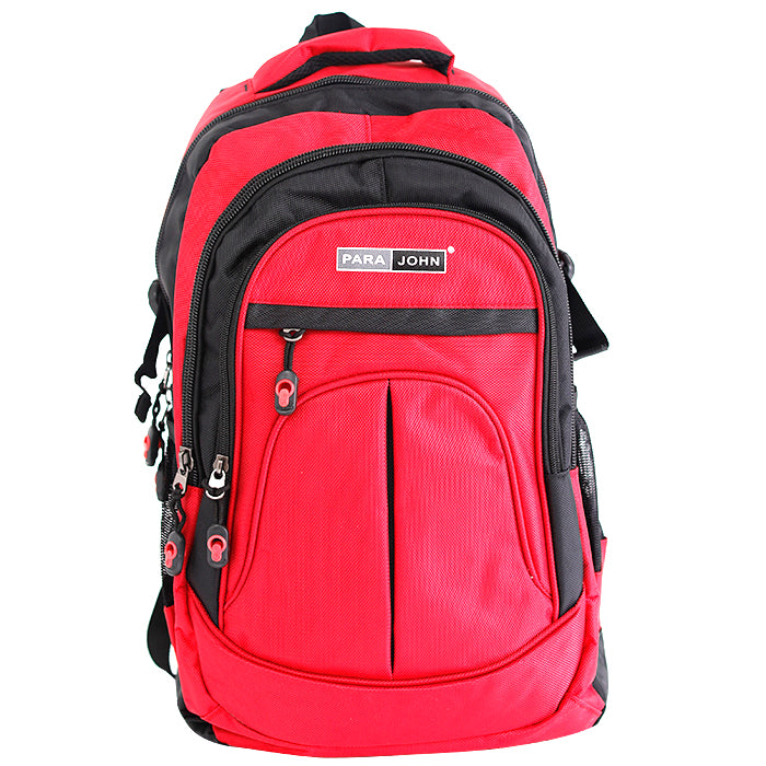 PARA JOHN  School Backpack – Durable Polyester Student Bag with Strong Zippers & Comfortable Handle, 14/16/18/20 Inch