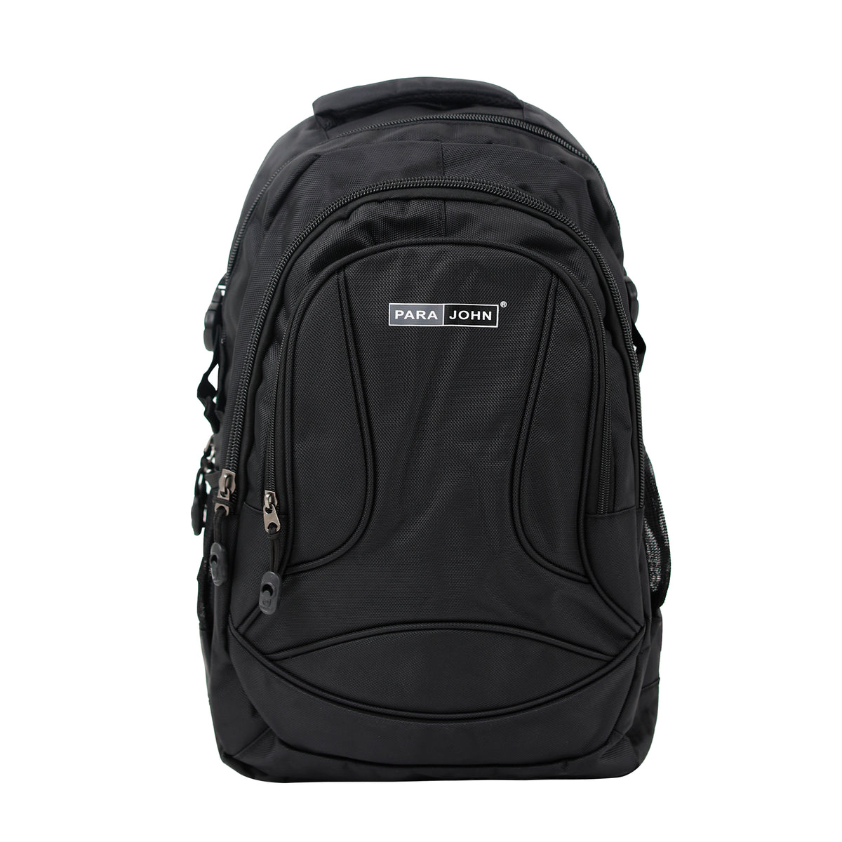 Para John  Polyester School Backpack – Multi-Compartment, Strong Zipper & Handle