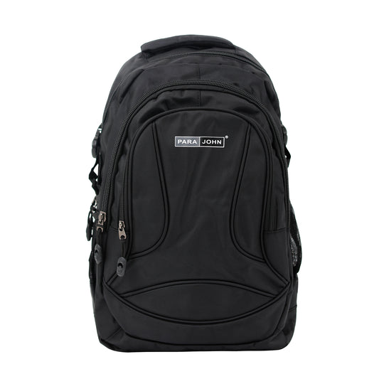 Para John  Polyester School Backpack – Multi-Compartment, Strong Zipper & Handle