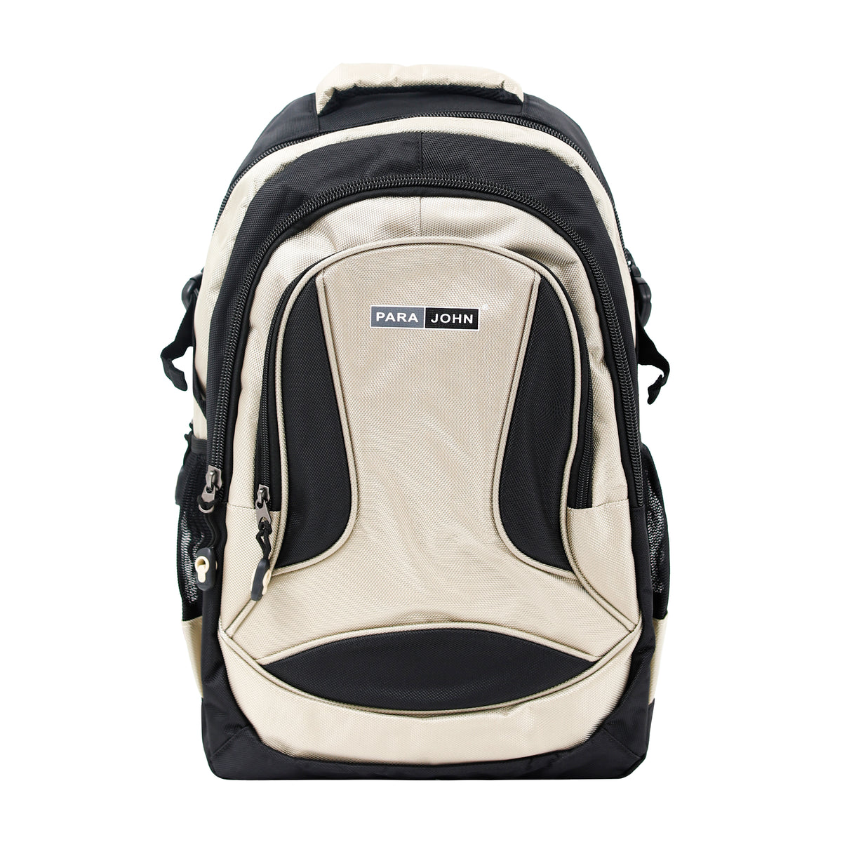 Para John  Polyester School Backpack – Multi-Compartment, Strong Zipper & Handle