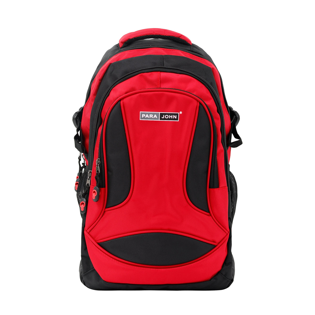 Para John  Polyester School Backpack – Multi-Compartment, Strong Zipper & Handle