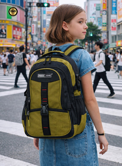 Parajohn School Backpack – Durable Nylon Multi-Compartment School Bag22"with Strong Zipper and Comfortable Handle  PARAJOHN UAE