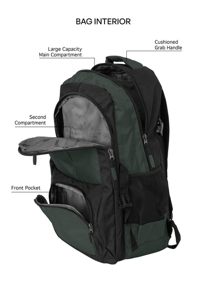 Para John PJSB6016 School Backpack – Durable Multi-Compartment Bag